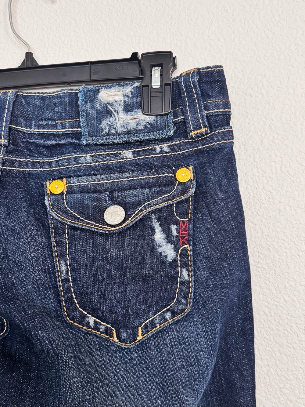 MEK Dark Blue Bootcut Jeans - Women's - Picture 6 of 9